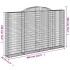 Cestas de gaviones 2 uds forma de arco hierro 300x30x180/200