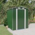 Cobertizo de jardín acero galvanizado verde 192x191x223
