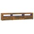 Mueble de TV con luces LED roble ahumado 195x35x40