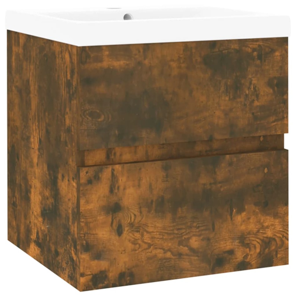 Mueble de baño con lavabo madera contrachapada roble