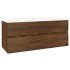 Mueble de baño con lavabo madera contrachapada marrón