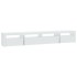 Mueble de TV con luces LED blanco 240x35x40