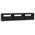 Mueble de TV con luces LED negro 180x35x40