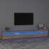 Mueble de TV con luces LED roble Sonoma 270x35x40