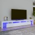 Mueble de TV con luces LED blanco 260x36,5x40