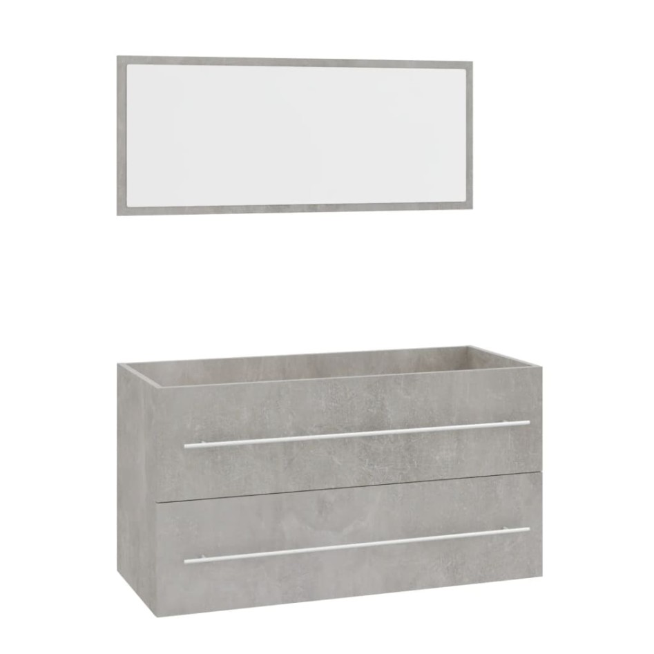 Conjunto de muebles de baño 3 piezas gris