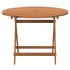 Juego de comedor de jardín 5 piezas madera maciza de
