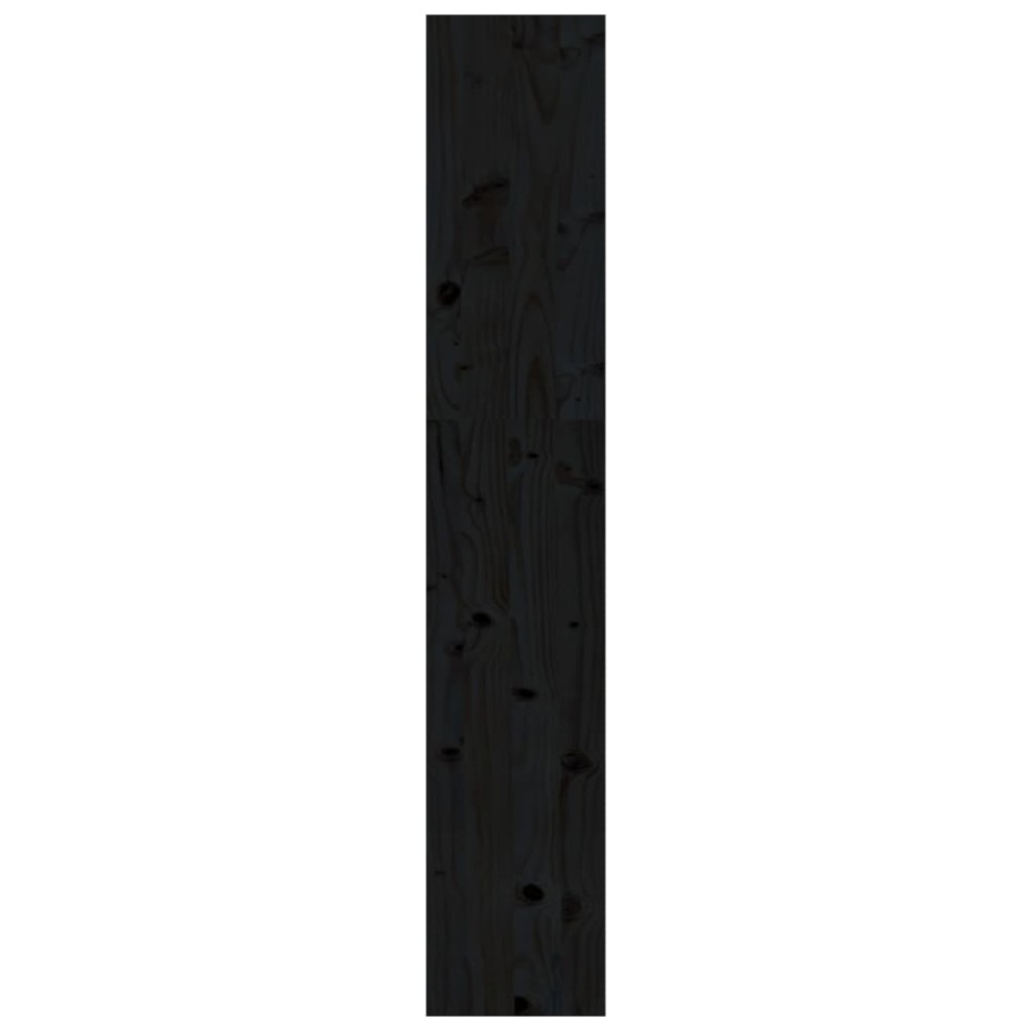 Estantería/divisor de espacios madera pino negro 80x30x167,4