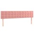 Cama box spring con colchón terciopelo rosa 180x200