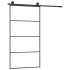 Puerta corredera set herrajes vidrio ESG aluminio 102,5x205