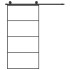 Puerta corredera set herrajes vidrio ESG aluminio 102,5x205