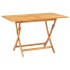 Juego de comedor para jardín 5 piezas madera maciza de