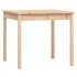 Mesa y sillas de jardín 3 piezas madera maciza de