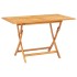 Juego de comedor de jardín 7 piezas madera maciza de