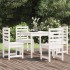 Juego de comedor de jardín 5 piezas madera maciza pino