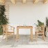 Juego de comedor para jardín 3 pzas madera maciza de