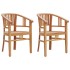 Juego de comedor para jardín 3 pzas madera maciza de