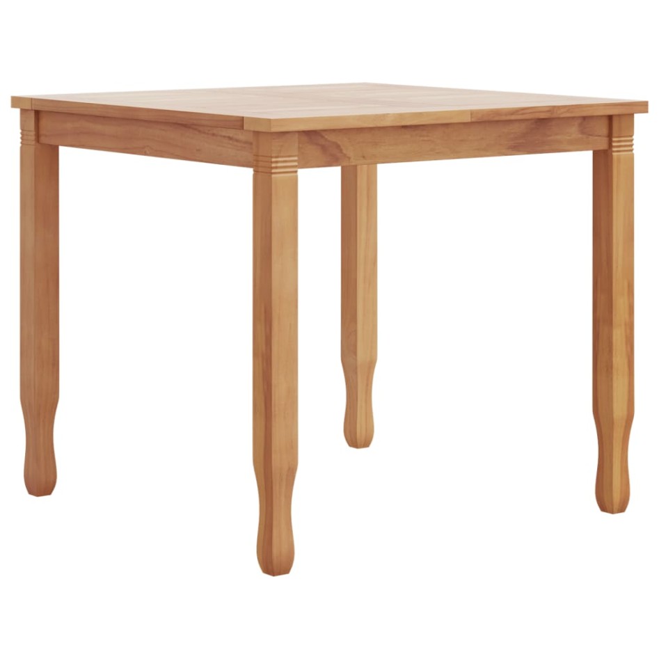 Juego de comedor para jardín 3 pzas madera maciza de