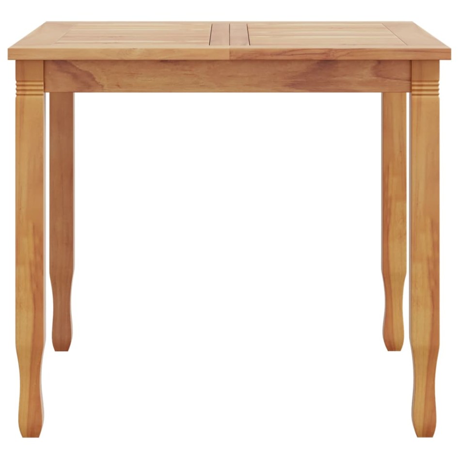 Juego de comedor para jardín 3 pzas madera maciza de