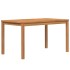 Juego de comedor para jardín 5 piezas madera maciza de