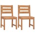 Juego de comedor para jardín 4 piezas madera maciza de