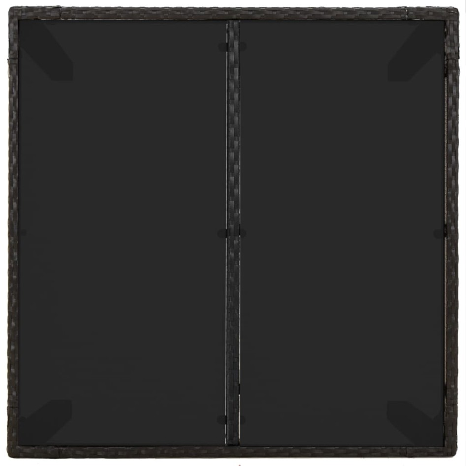 Set comedor de jardín 3 pzas con cojines ratán sintético