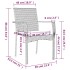 Set de comedor de jardín 7 pzas y cojines ratán sintético