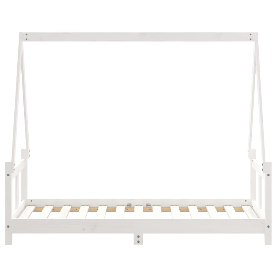Estructura de cama para niños madera de pino blanco 80x160