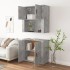 Aparador alto madera contrachapada gris