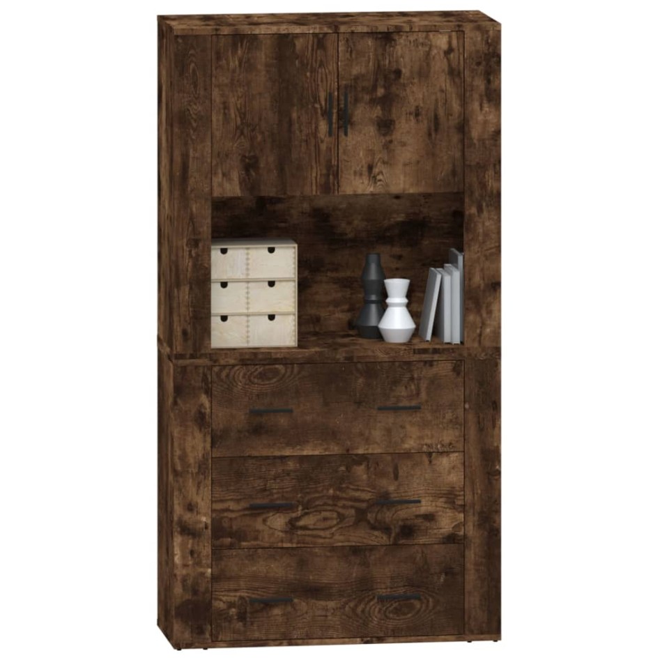 Aparador alto madera contrachapada roble