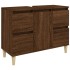 Set de muebles baño 3 pzas madera contrachapada roble