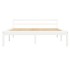 Estructura de cama de madera maciza de pino blanco 140x200