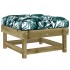 Juego de muebles jardín 7 pzas y cojines madera pino