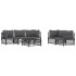 Juego muebles de jardín 6 pzas y cojines acero gris