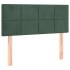 Cama box spring con colchón terciopelo verde oscuro 80x200