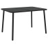 Juego de comedor de jardín 5 piezas acero gris