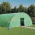 Invernadero con estructura de acero verde 36 m² 6x6x2,85