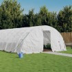 Invernadero con estructura de acero blanco 30 m² 6x5x2,3 m