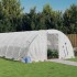 Invernadero con estructura de acero blanco 48 m² 12x4x2