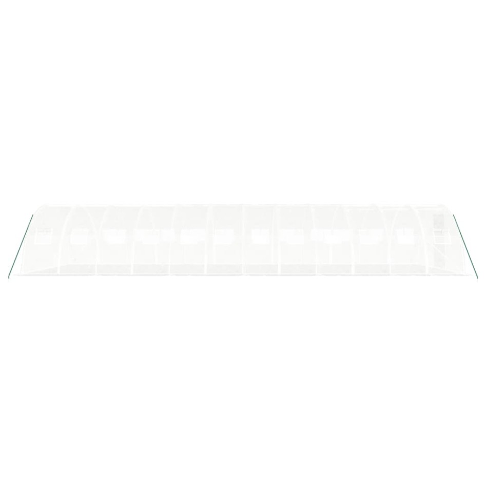 Invernadero con estructura de acero blanco 48 m² 12x4x2