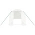 Invernadero con estructura de acero blanco 12 m² 6x2x2