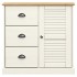 Aparador alto VIGO madera maciza de pino blanco 78x40x175