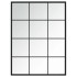 Espejos de pared 2 uds metal negro 80x60