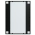 Espejos de pared 2 uds metal negro 80x60