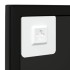 Espejos de pared 2 uds metal negro 80x60