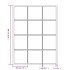 Espejos de pared 2 uds metal negro 80x60