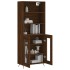 Aparador alto madera contrachapada marrón roble 69,5x34x180