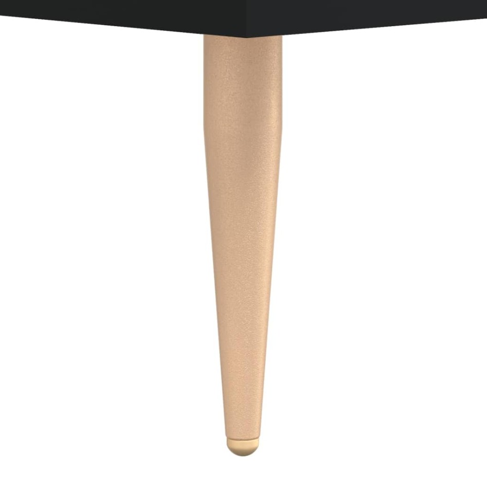 Aparador alto madera contrachapada negro 69,5x34x180