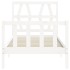 Estructura de cama con cabecero madera maciza