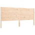 Estructura de cama con cabecero madera maciza 200x200